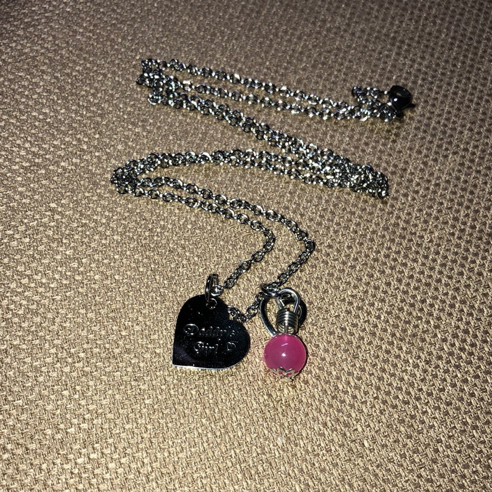NEW silver “Daddy’s Girl” heart charm necklace